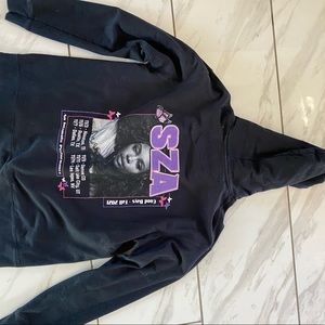 Sza concert pullover hoodie with pocket size xl
